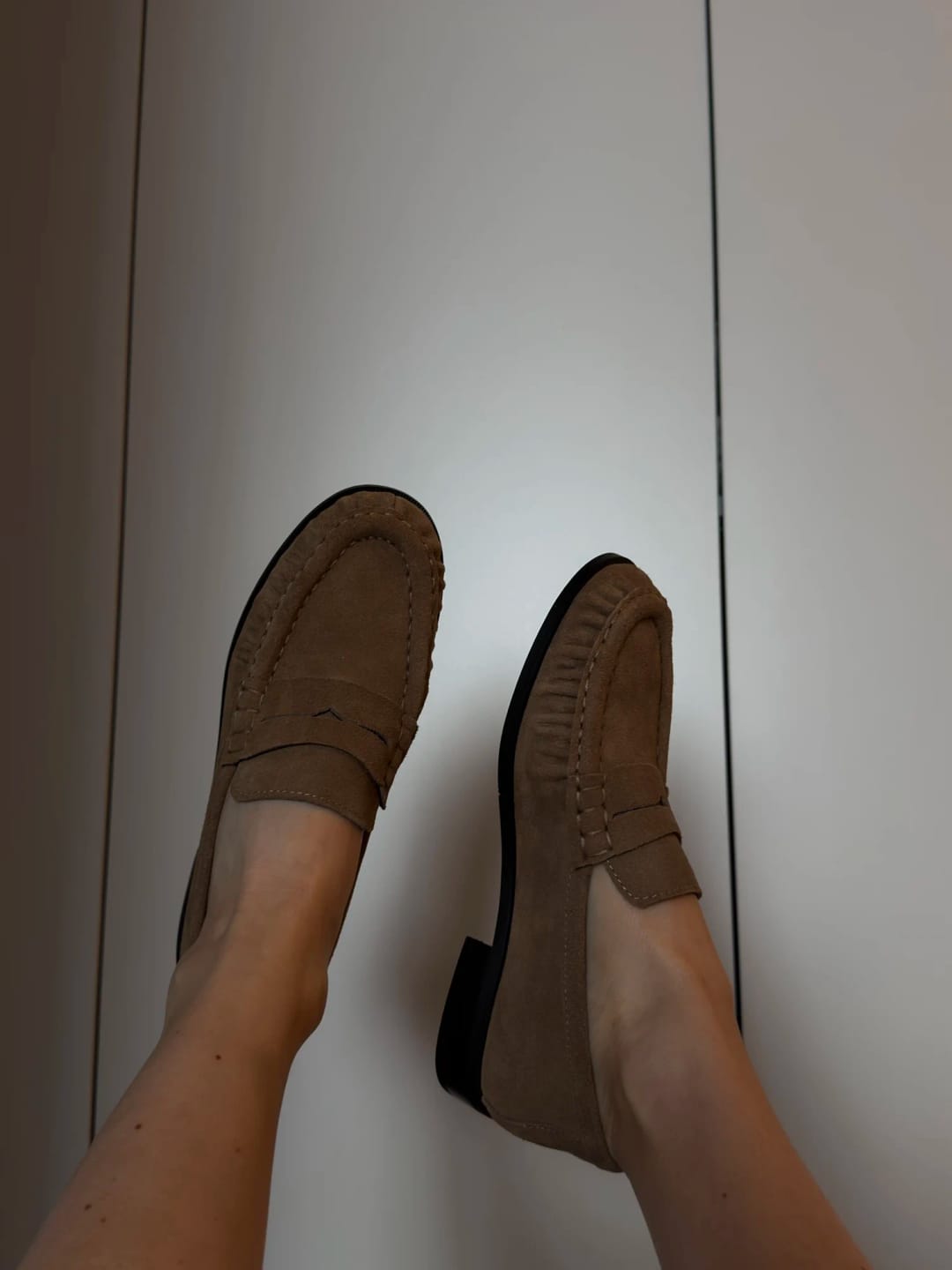 Customer photo review of Fiona Faux Leather Slip-On Loafers