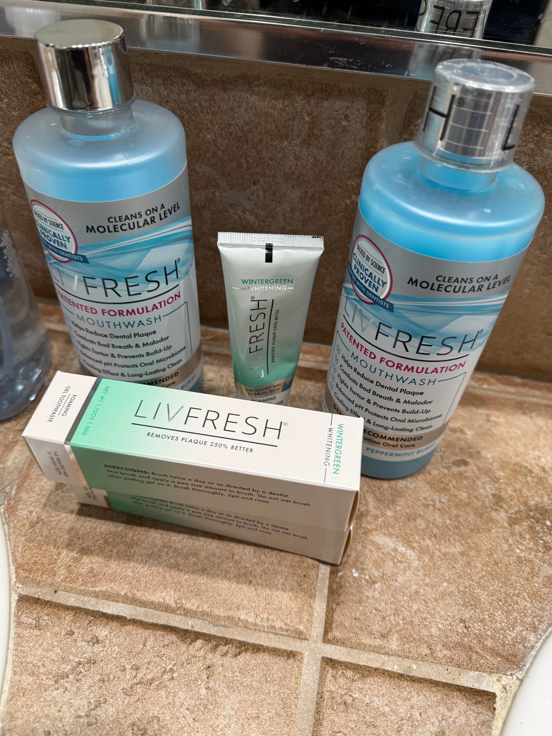 Customer photo review of LIVFRESH Mouthwash - 1 Pack