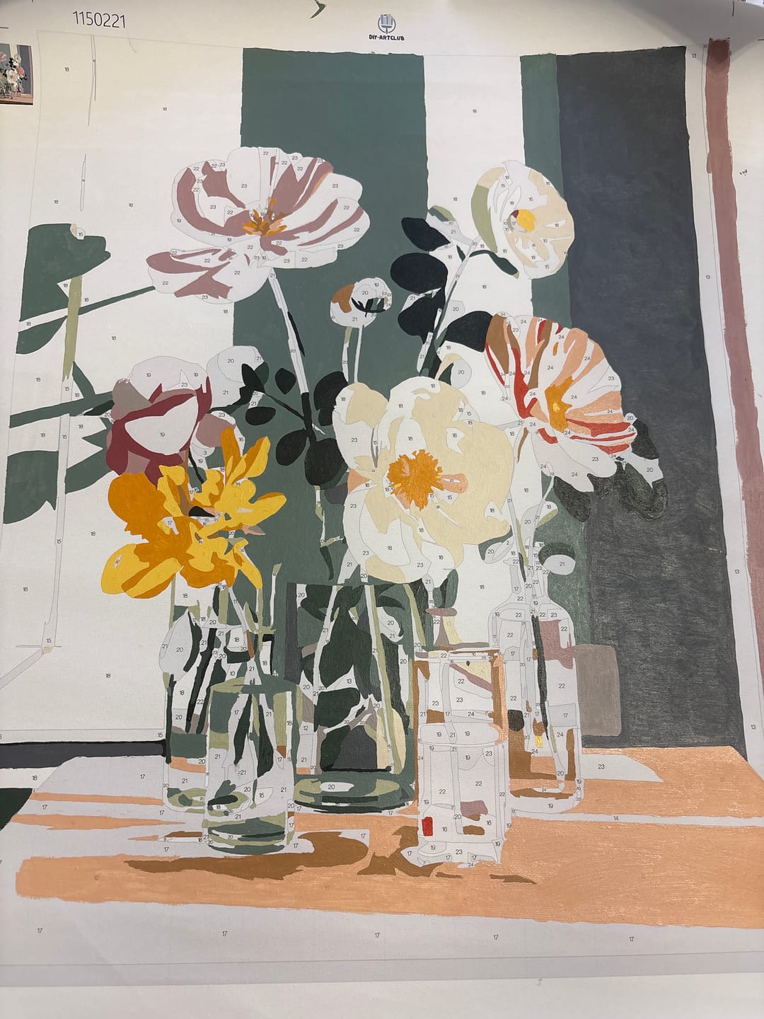 Customer photo review of Beauty in glass | Paint by Number