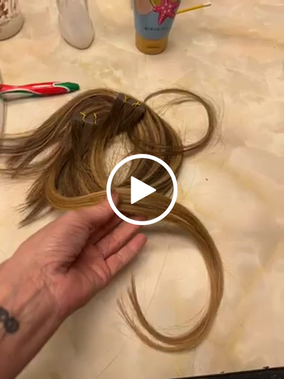 Customer video review of [Virgin Hair] Tape in Extensions Real Human Hair Balayage Brown Blonde #4/4/27