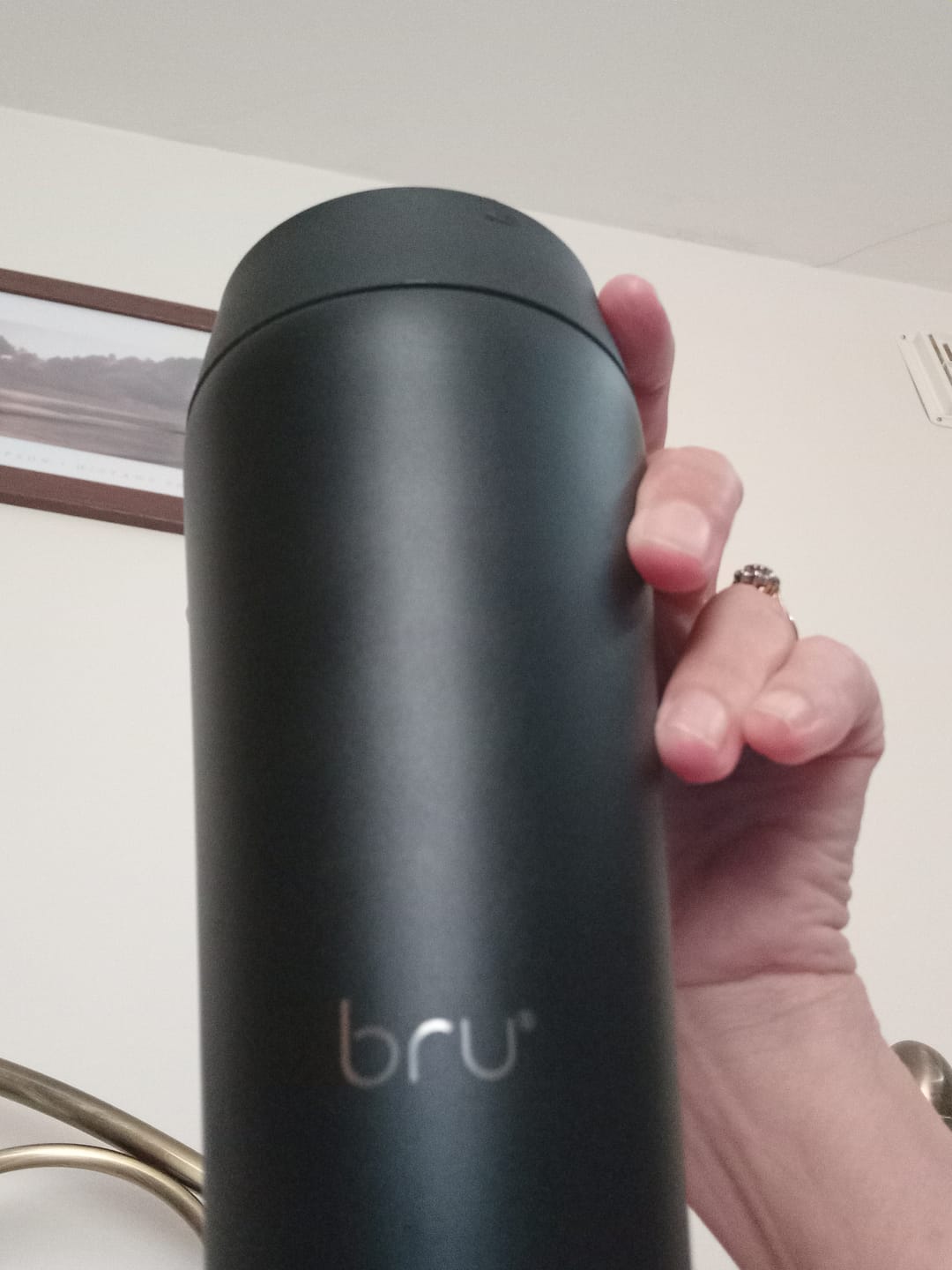 Customer photo review of bru Ceramic Travel Mug