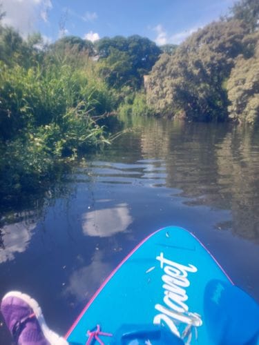 Customer photo review of Aquaplanet PACE 10'6 Inflatable Paddle Board Package - Lagoon