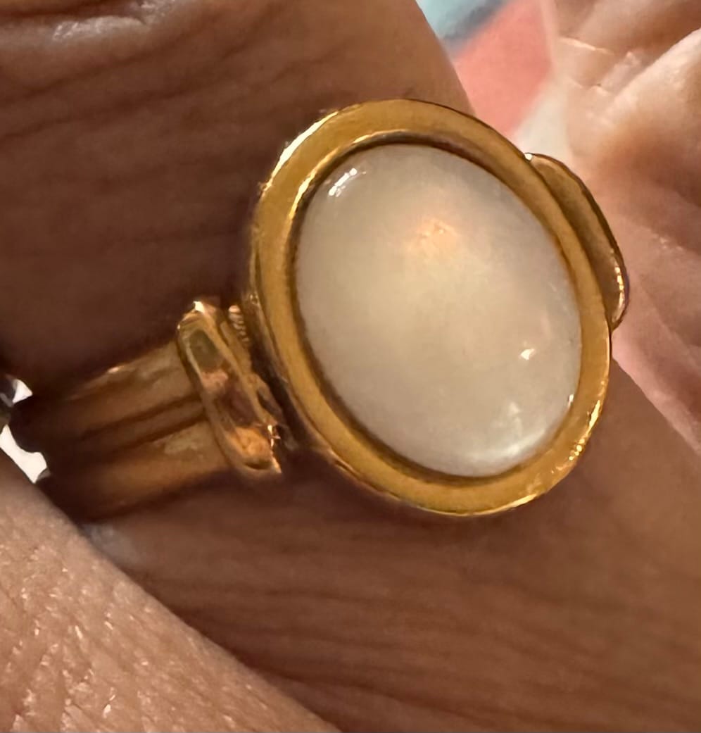 Customer photo review of Kai Mother Of Pearl ring