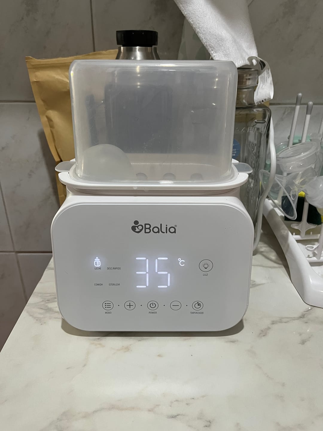 Customer photo review of Calentador de mamaderas 4 en 1