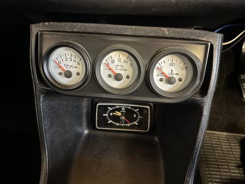Customer photo review of White Faced TRIO 58mm Gauge Set