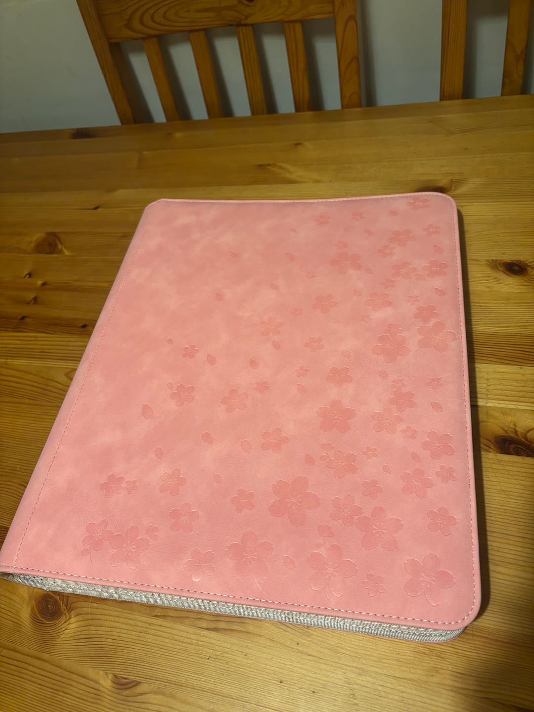 Customer photo review of Cherry Blossom - Toploader Trading Card Binder
