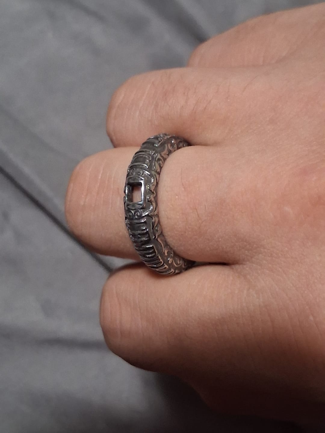 Customer photo review of UPGRADED CATACOMBS RING