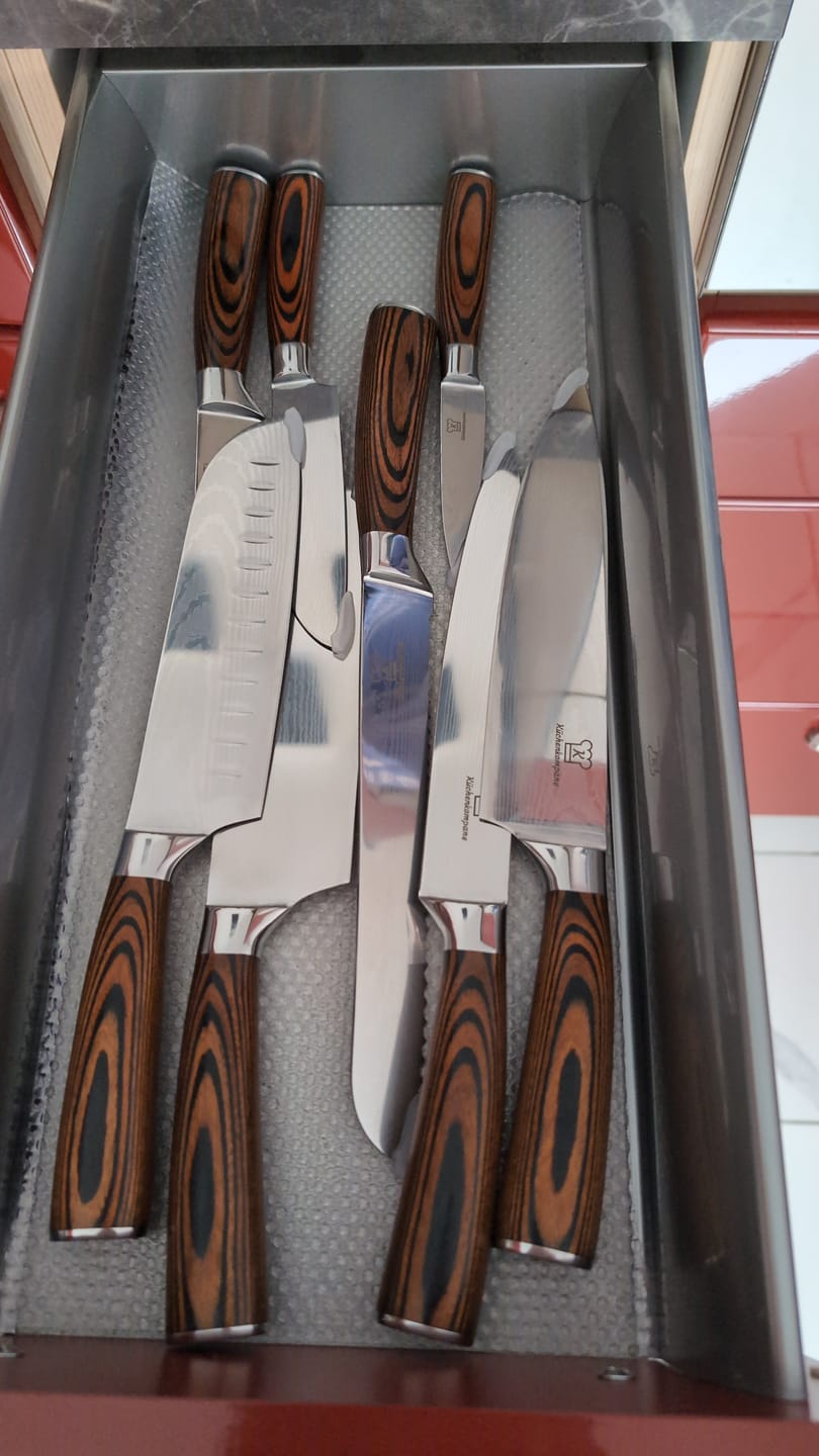 Customer photo review of Akarui Messerset Premium 8-teilig