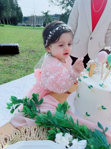 Customer photo review of Baby Girl  First Communion Dress Toddler Birthday Pageant Princess Dress