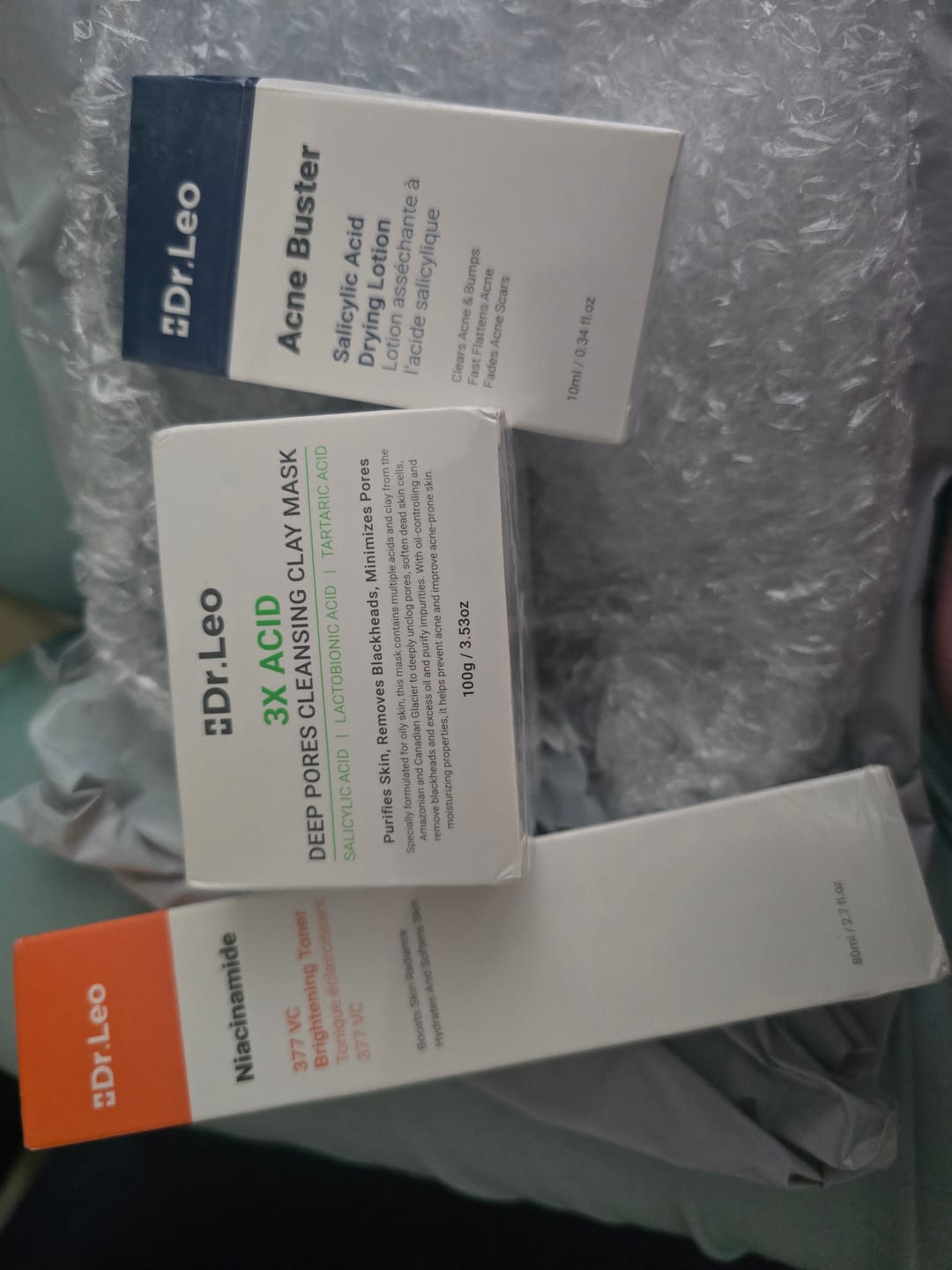 Customer photo review of Tónico Iluminador con Niacinamida, 377 y Vitamina C