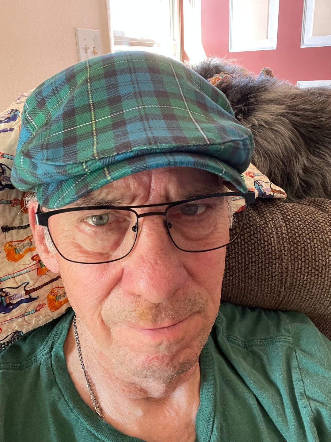 Customer photo review of Campbell of Loudoun Tartan Jeff Cap, Tartan Flat Cap