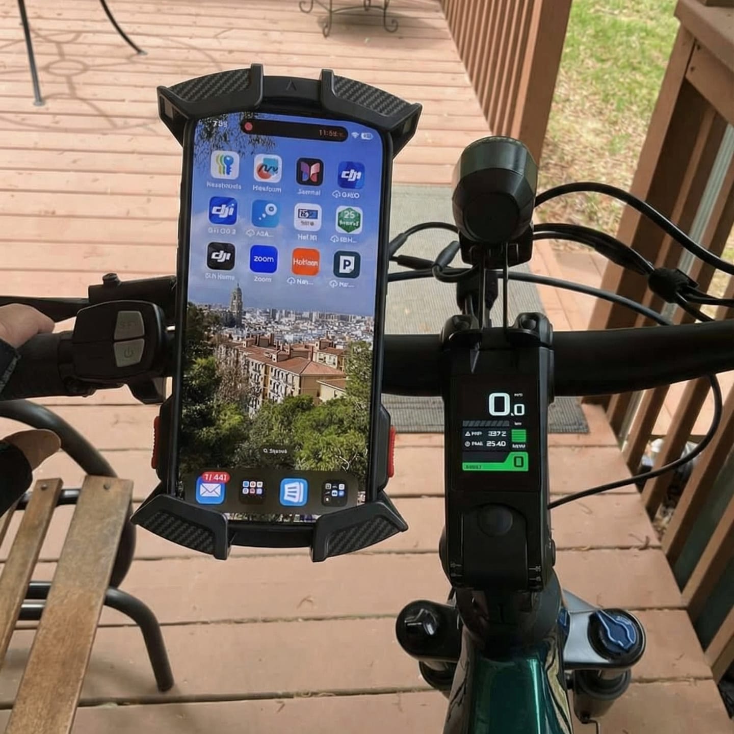 Customer photo review of Velogrip Fahrrad Handyhalterung