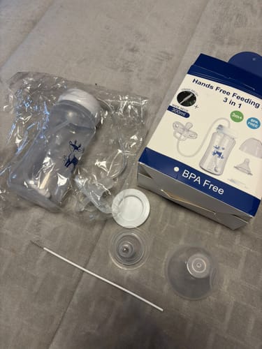Customer photo review of Hands-Free Baby Bottle
