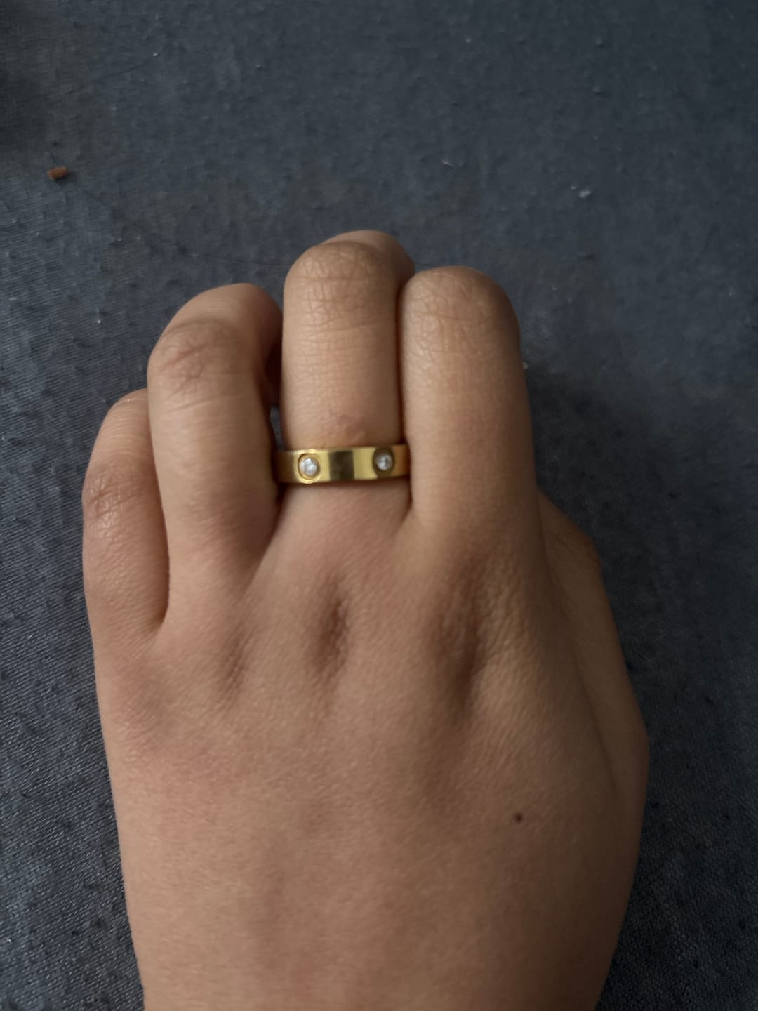 Customer photo review of Arianna Ring | 18K vergoldet