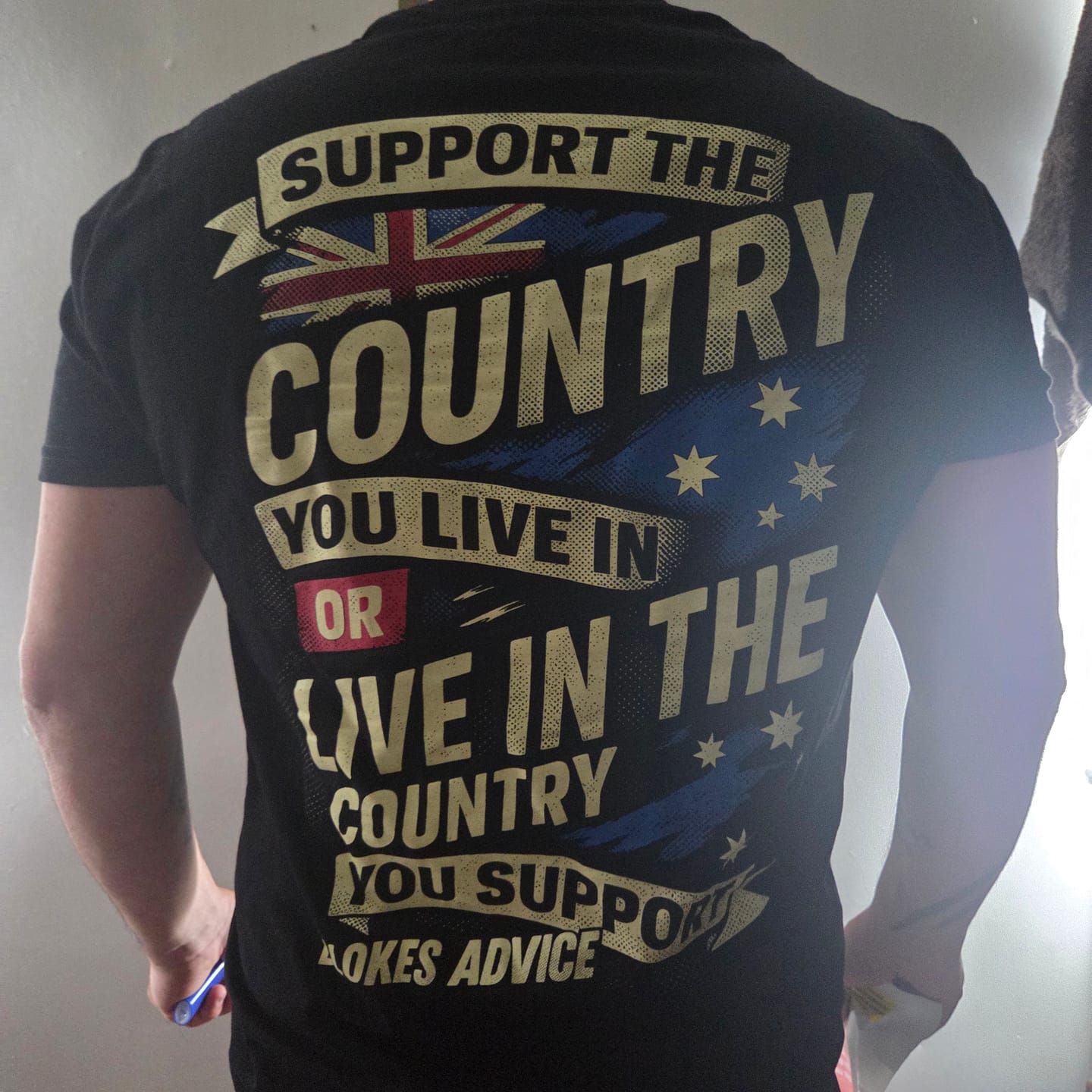 Customer photo review of Stand Up Tee - Black