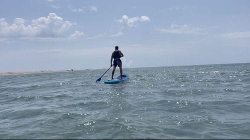 Customer photo review of Aquaplanet PACE 10'6 Inflatable Paddle Board Package - Lagoon