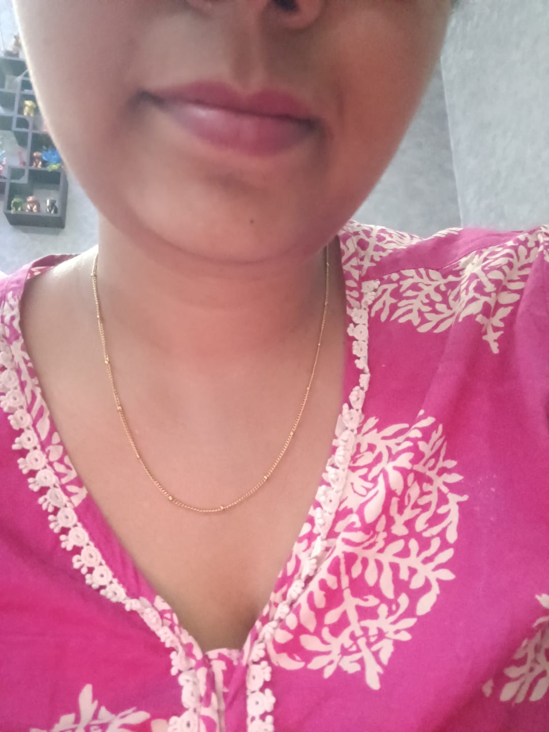 Customer photo review of Beaded Chain Necklace