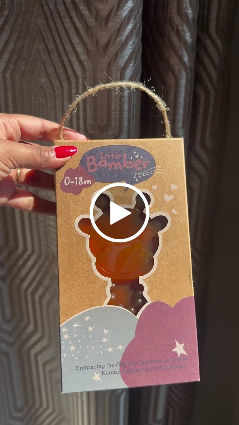 Customer video review of The Little Bamber - Natural Rubber & Baltic Amber Teething Toy