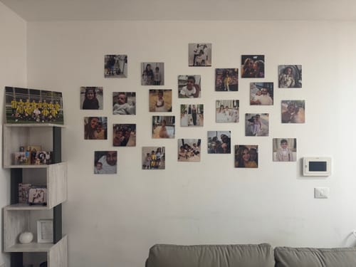 Customer photo review of קיר תמונות מתמגנטות