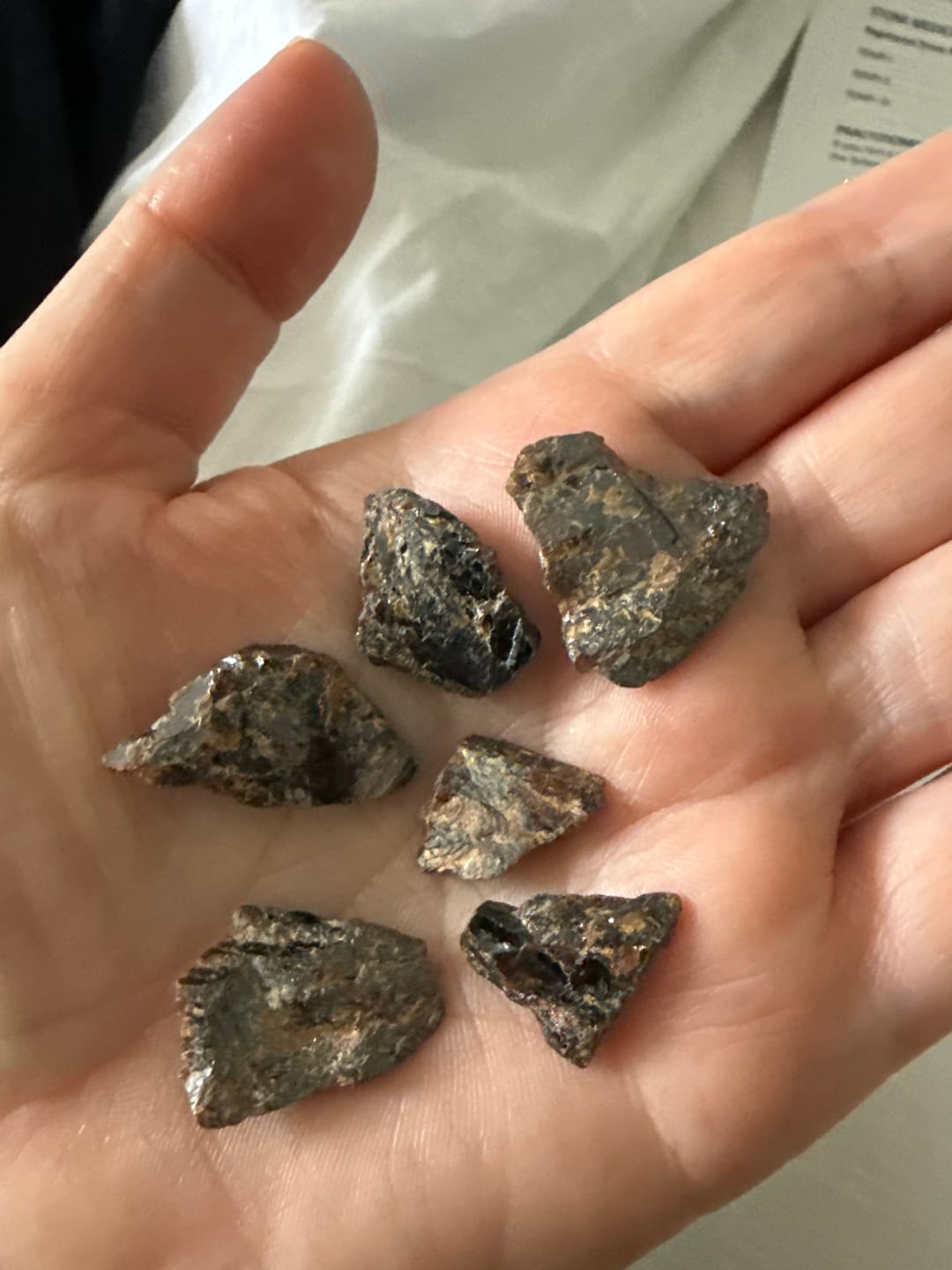 Customer photo review of Elmwood Mine Sphalerite Point Pair