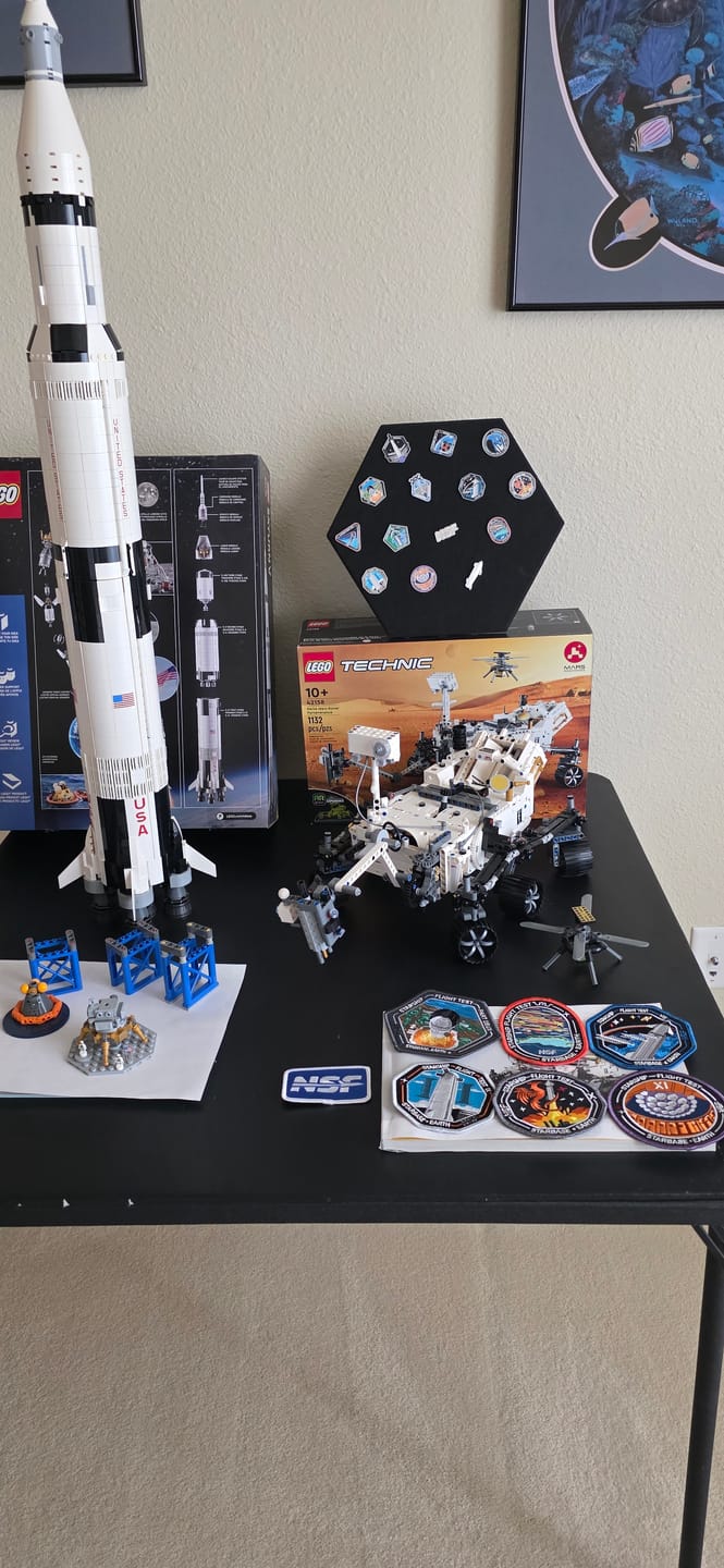 Customer photo review of SpaceX Starship Flight Pin Collection & Display Mount