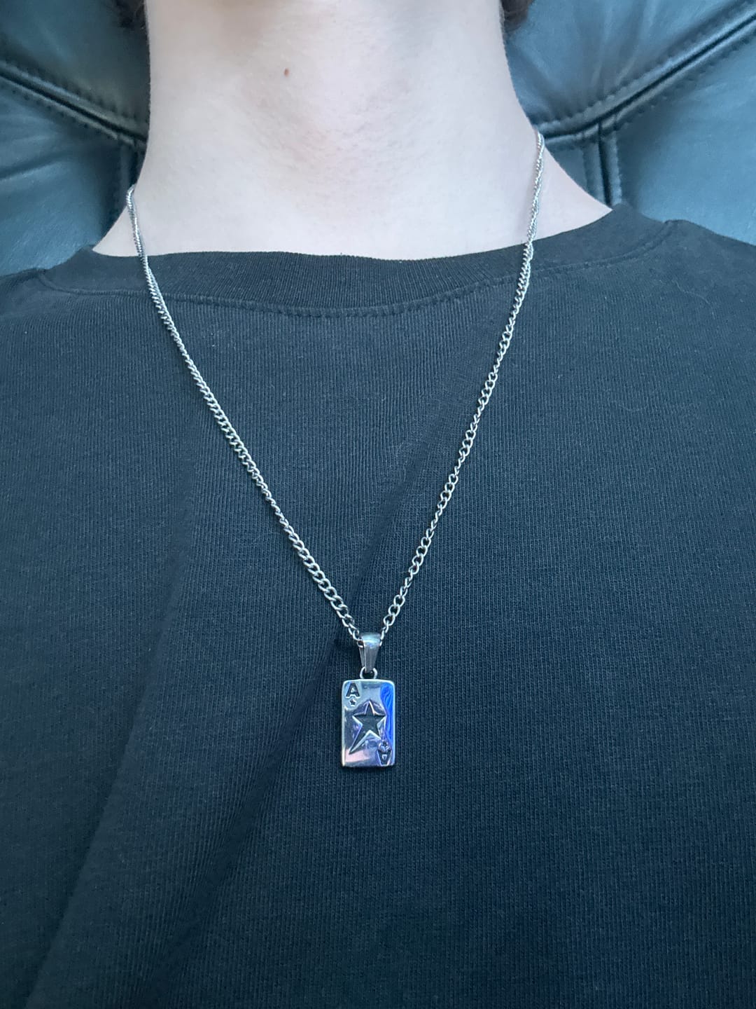 Customer photo review of Ace Of Stars Pendant