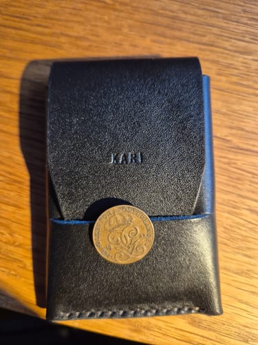 Customer photo review of Slimmad plånbok i äkta läder