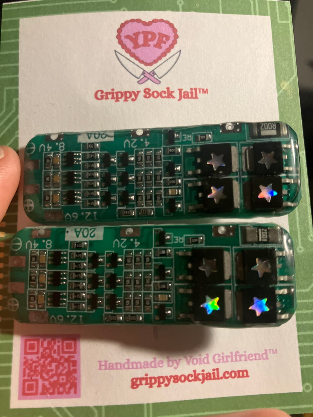 Customer photo review of circuit board hair clip set