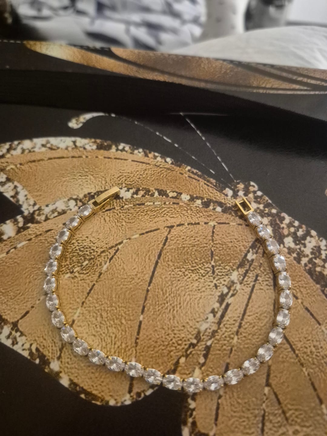 Customer photo review of Oval Tennis Bracelet