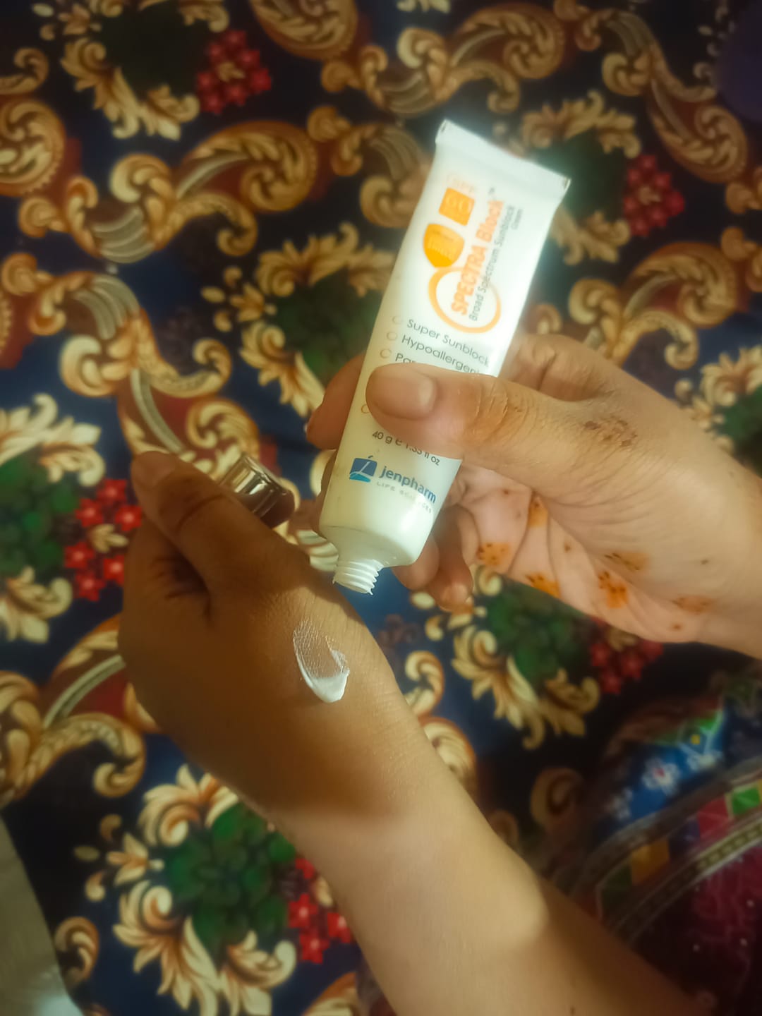 Customer photo review of Spectra Block SPF60