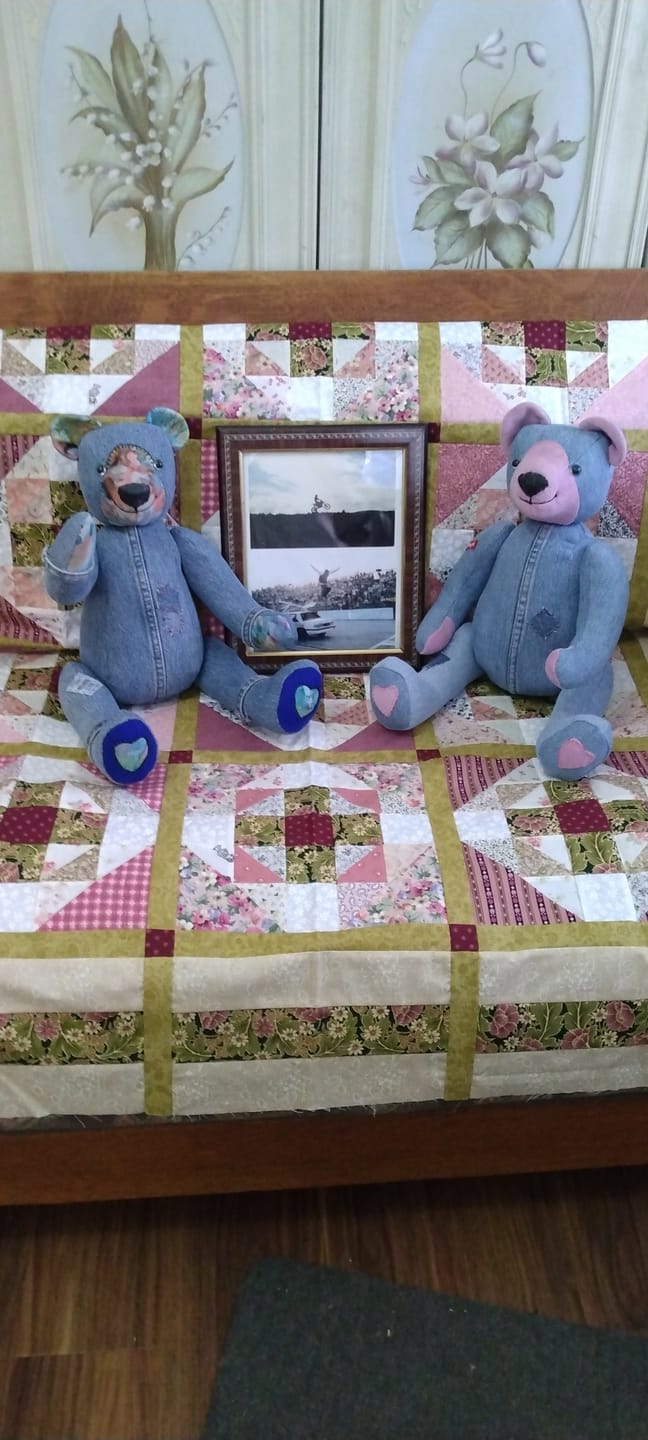 Customer photo review of Memory Bear FREE PATTERN