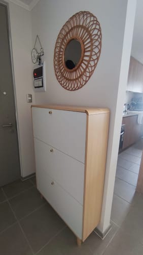 Customer photo review of Mueble zapatero compacto y elegante Ideal para espacios reducidos