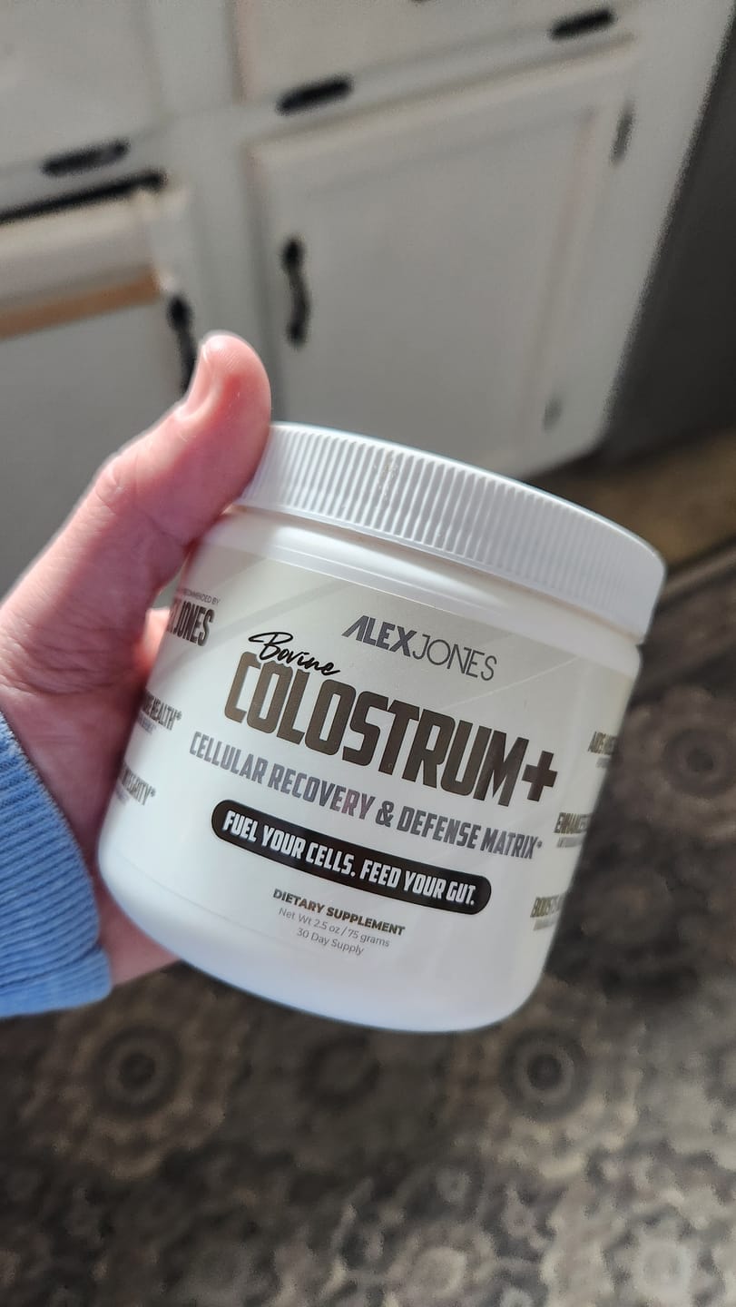 Customer photo review of Bovine Colostrum+ - Cellular Recovery & Defense Matrix (2.5 oz) (30 Servings)
