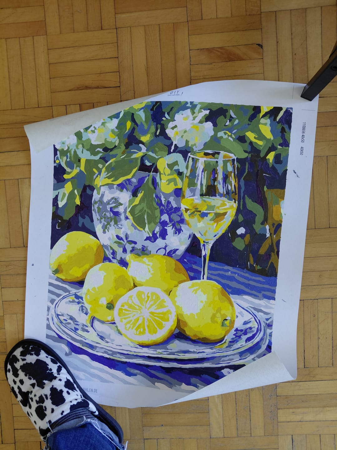 Customer photo review of Malen nach Zahlen - Zitrone und Wein