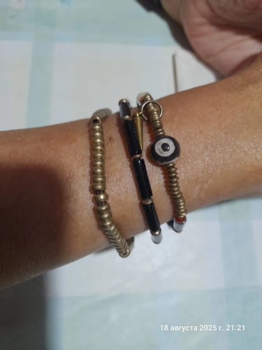 Customer photo review of Kailash - Bracelet Cuivre et Agate Noire