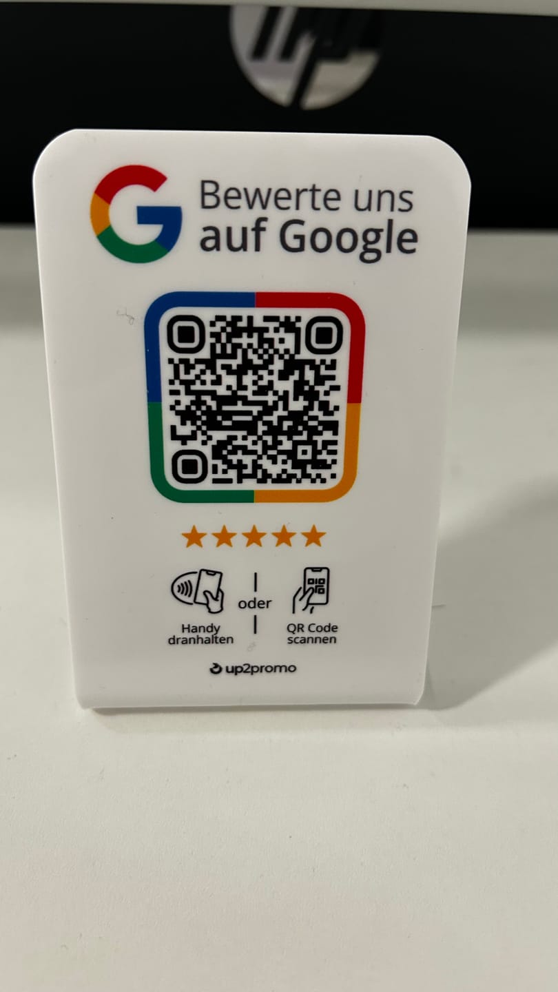 Customer photo review of Google Bewertung Aufsteller mit NFC & QR
