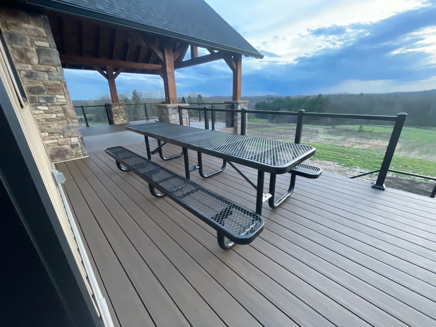 Customer photo review of Commercial 10 ft Portable Rectangular Picnic Table -120 in