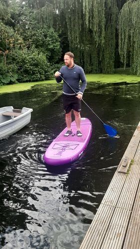 Customer photo review of Aquaplanet ALLROUND TEN 10' Inflatable Paddle Board Package - Azure