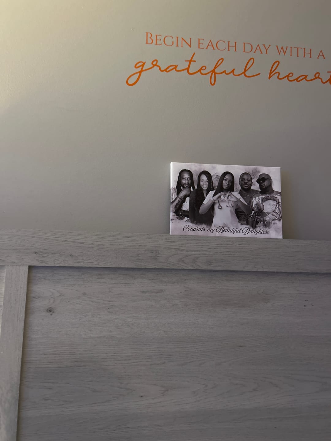 Customer photo review of Custom Combine Photo Loved One, Family Portrait From Different Photos - Personalized Customized Canvas - Memorial Gift For Family Member
