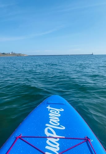 Customer photo review of Aquaplanet PACE 10'6 Inflatable Paddle Board Package - Lagoon