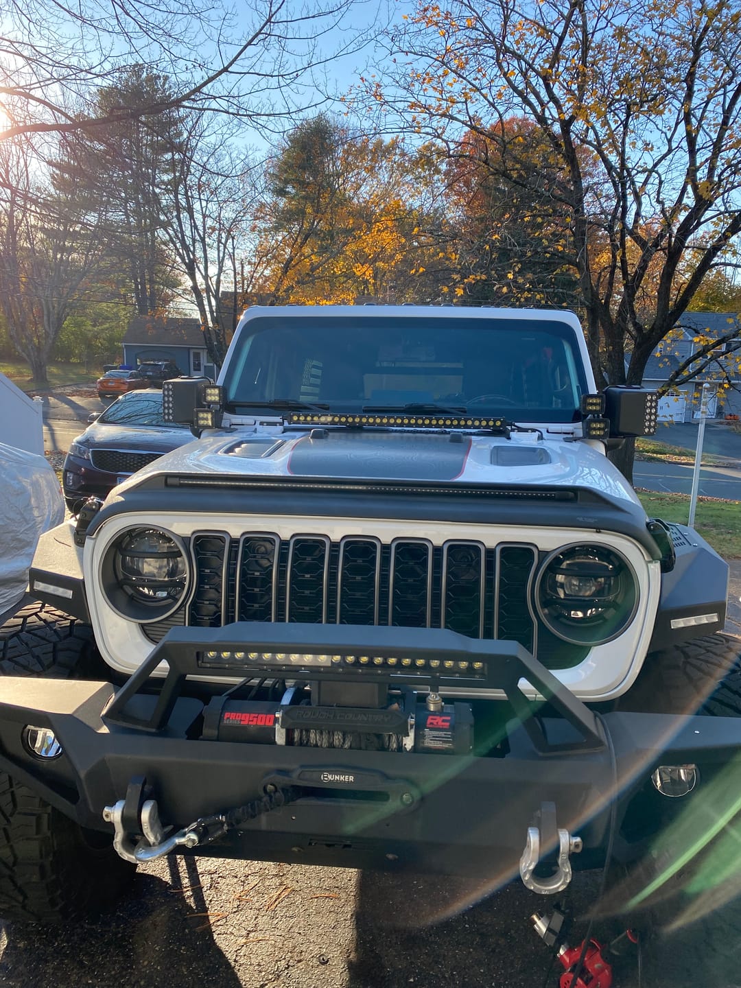 Customer photo review of Hood Graphic for RUBICON | Black Topo - fits Wrangler JL & Gladiator JT