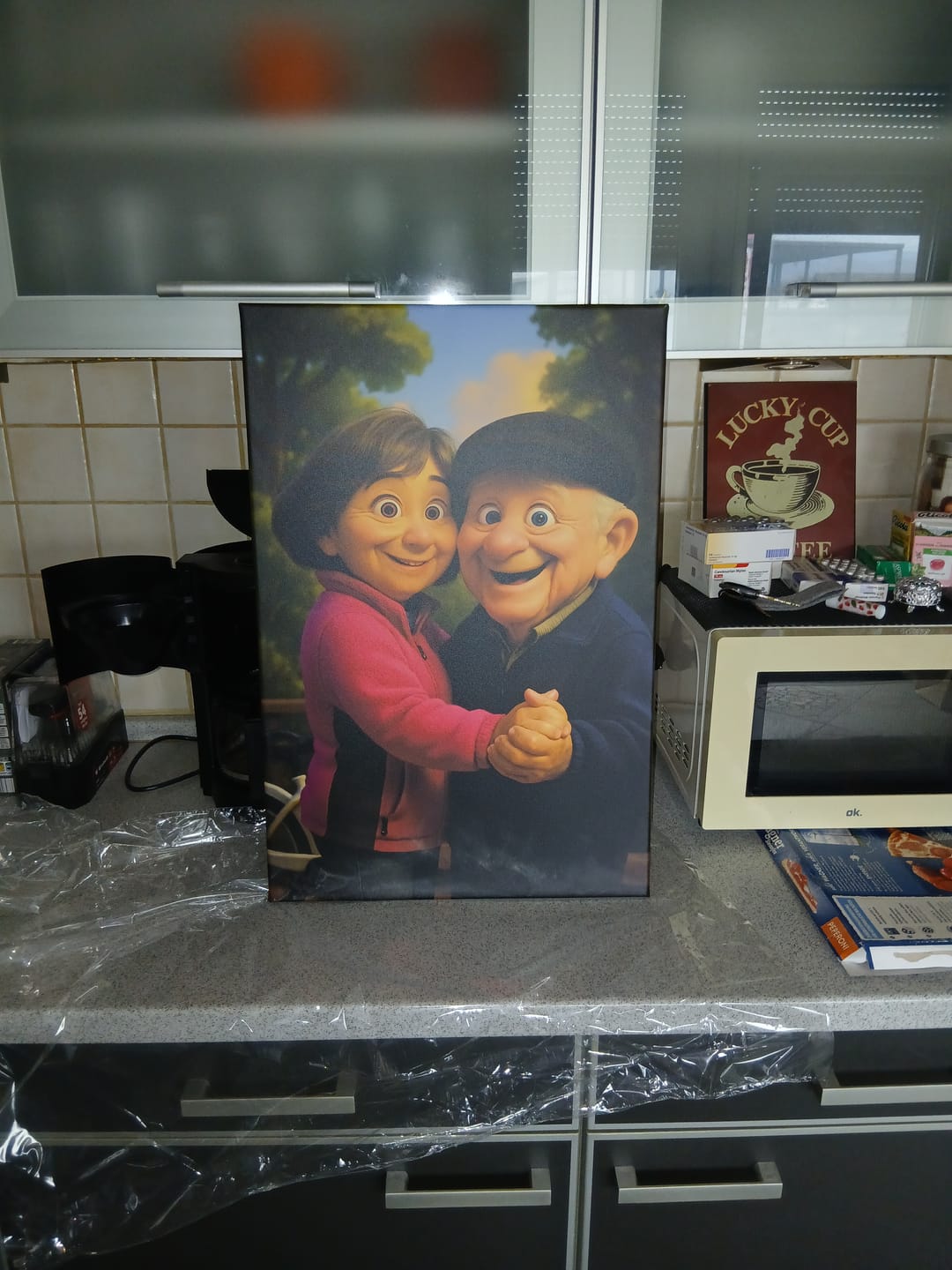 Customer photo review of Personalisierte Leinwand - Animiertes Portrait