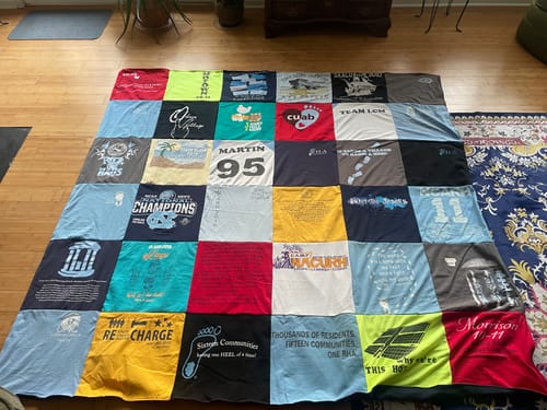 Customer photo review of Project Repat T-Shirt Quilt