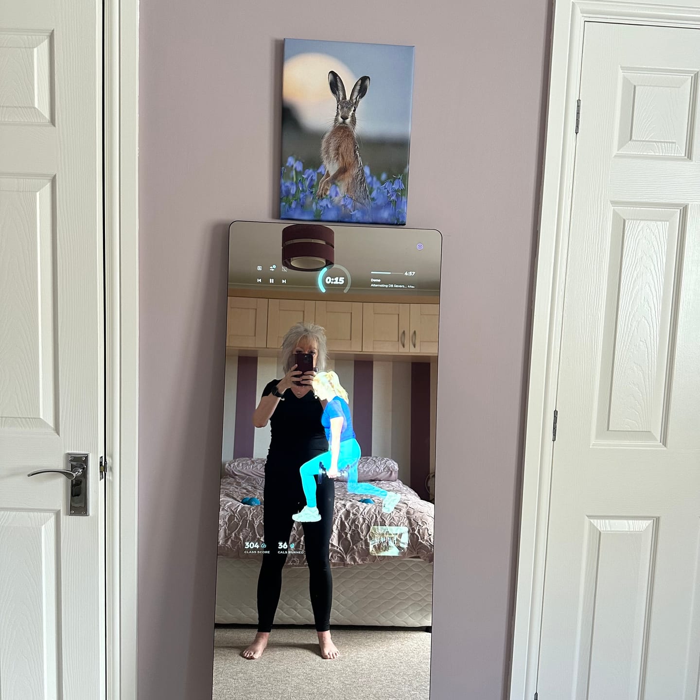 Customer photo review of MAGIC AI: Fitness Smart Mirror