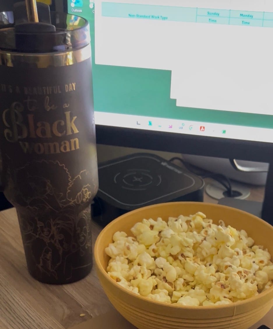 Customer photo review of "Brown Sugar" Insulated Tumbler – "It's a Beautiful Day to be a Black Woman"