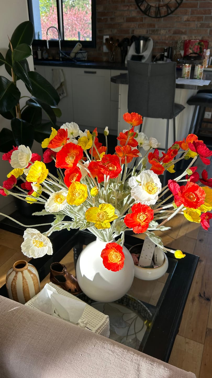 Customer photo review of Coquelicots - Mélange d'été (10 tiges)