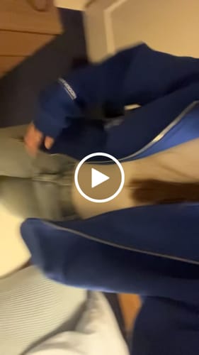 Customer video review of LABEL ZIP HOODIE ROYAL BLUE