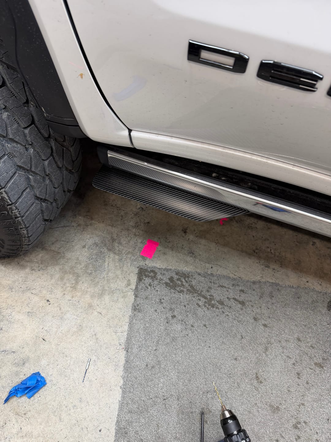 Customer photo review of Rough Country 13003 Mud Flap Delete | GMC Sierra 1500 2WD/4WD (2019-2026)