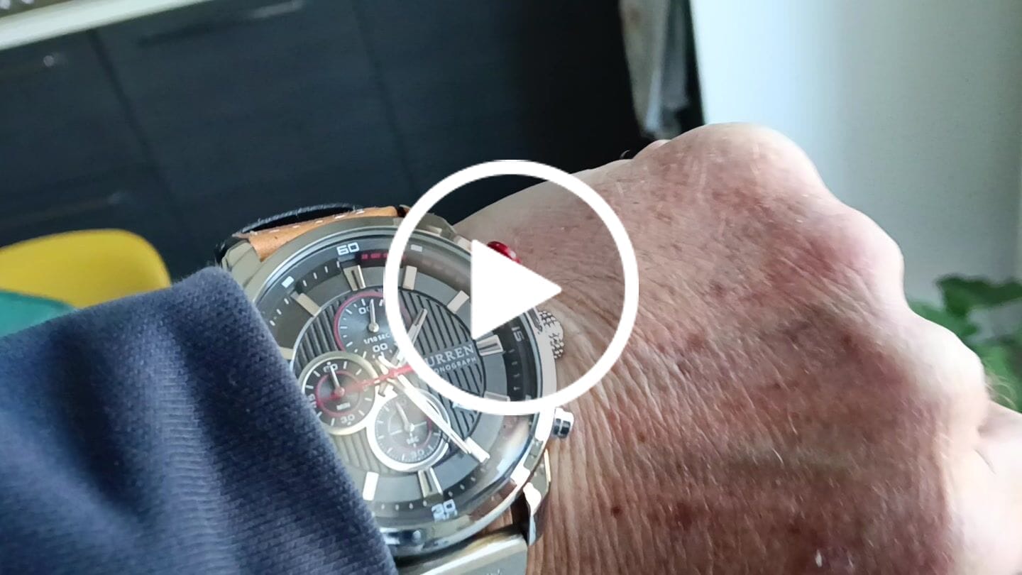 Customer video review of Curren Istanbul® orologio uomo pelle