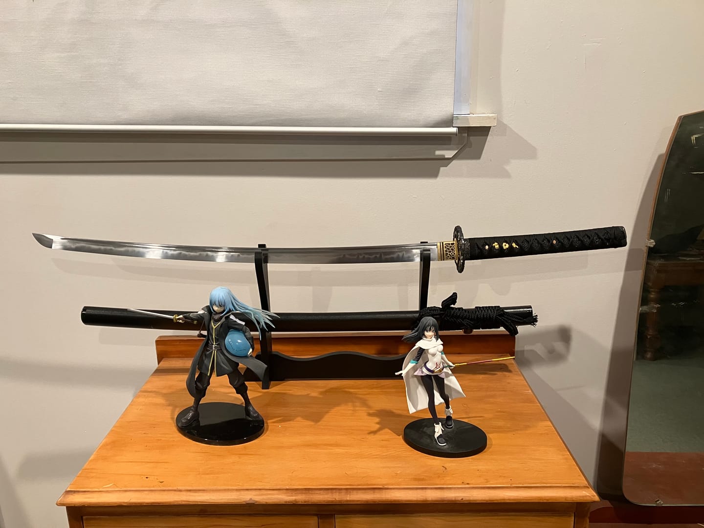 Customer photo review of The Burakkuingula Handmade Katana Clay Tempered T10 Steel
